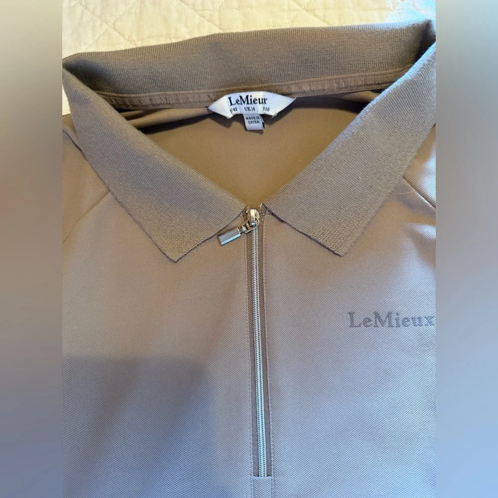 LeMieux Mink Sleeveless Polo Top - Picture 3 of 4
